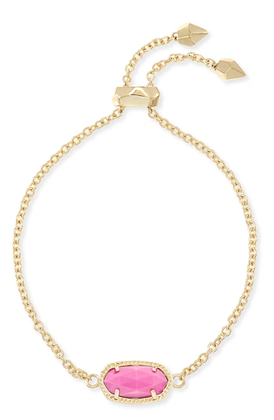 Shop Kendra Scott Elaina Bracelet In Magenta/ Gold