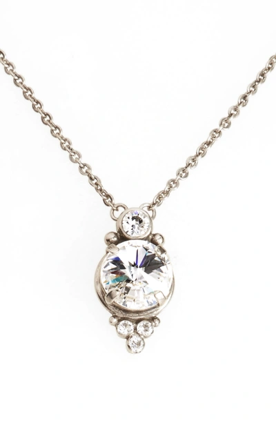 Shop Sorrelli Radiant Crystal Pendant Necklace In Clear