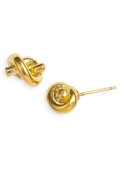 Shop Kate Spade 'sailors Knot' Mini Stud Earrings In Gold
