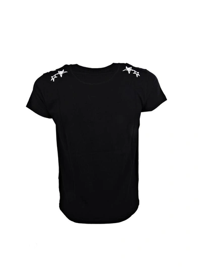 Shop Valentino Star T-shirt In Black