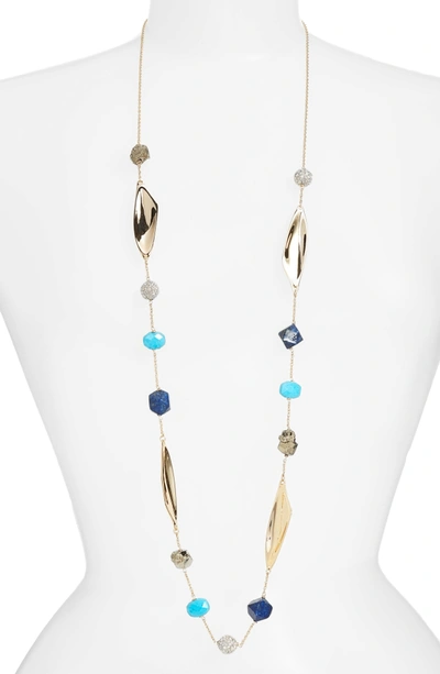 Shop Alexis Bittar Long Beaded Necklace In Gold