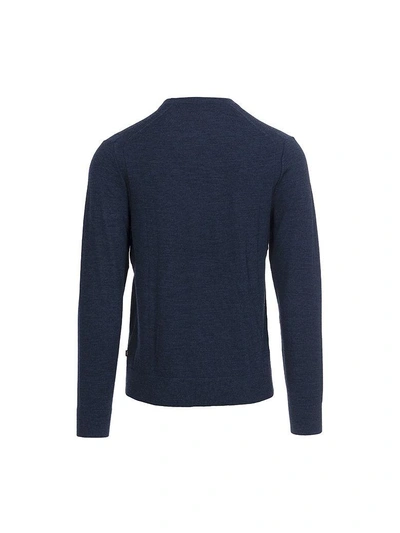 Shop Michael Kors Wool Sweater In Denim-melange