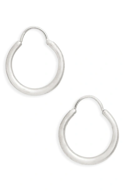 Shop All Blues Small Snake Polished Earrings In Polished Silver