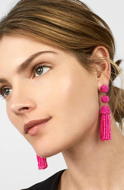 Shop Baublebar New Mini Granita Tassel Earrings In Hot Pink