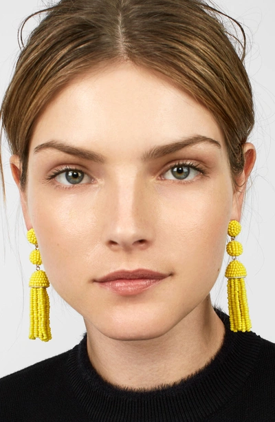 Shop Baublebar New Mini Granita Tassel Earrings In Yellow