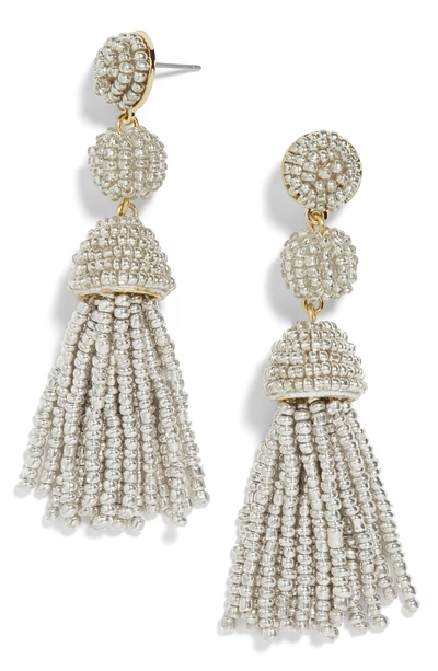 Shop Baublebar New Mini Granita Tassel Earrings In Silver