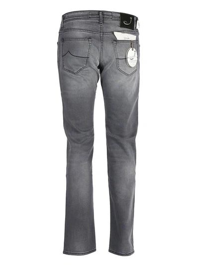 Shop Jacob Cohen Classic Fitted Jeans In Grigio
