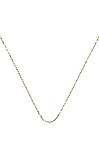 Shop Monica Vinader Box Chain In Yellow Gold