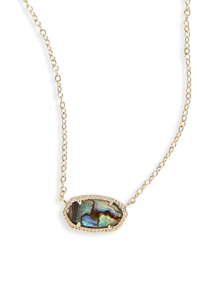 Shop Kendra Scott Elisa Pendant Necklace In Abalone