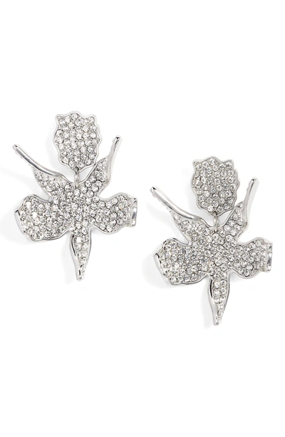 Shop Lele Sadoughi Allover Crystal Lily Earrings