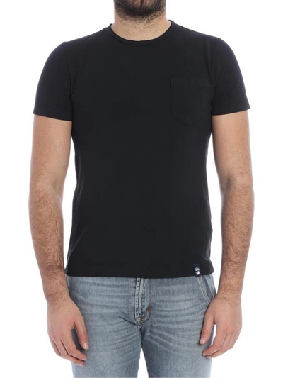 Shop Drumohr T-shirt Cotton In Black