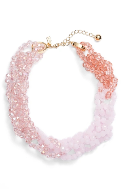 Shop Kate Spade The Bead Goes On Collar Necklace In Blush Multi