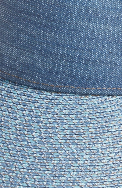 Shop Eric Javits 'squishee Champ' Custom Fit Visor - Blue In Denim
