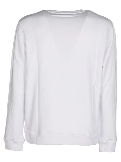 Shop Msgm Branded Sweatshirt In White