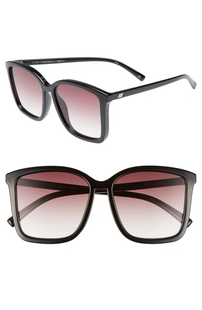Shop Le Specs It Ain't Baroque 55mm Sunglasses In Black