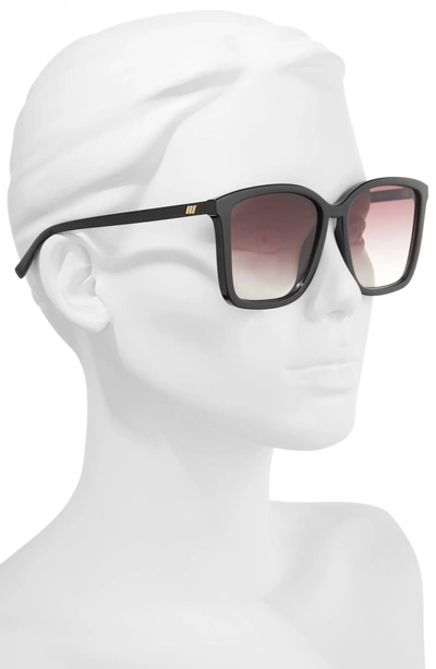 Shop Le Specs It Ain't Baroque 55mm Sunglasses In Black