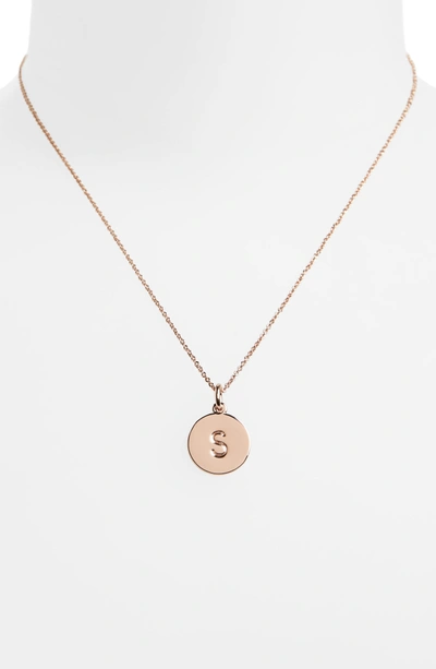 Shop Kate Spade One In A Million Pendant Necklace In S/ Rose Gold