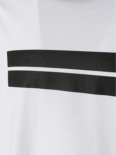 Shop Neil Barrett T-shirt In White-black-red