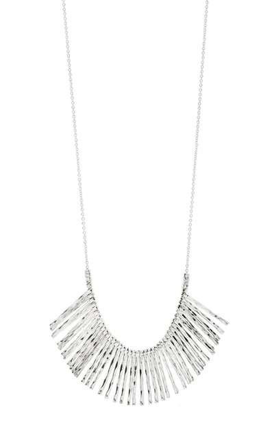 Shop Gorjana 'kylie' Fan Necklace In Silver