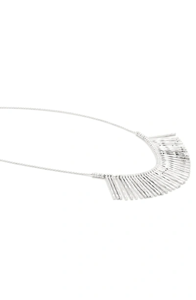 Shop Gorjana 'kylie' Fan Necklace In Silver