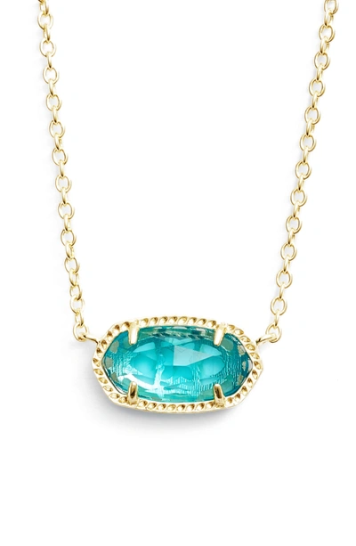 Shop Kendra Scott Elisa Birthstone Pendant Necklace In December/ London Blue