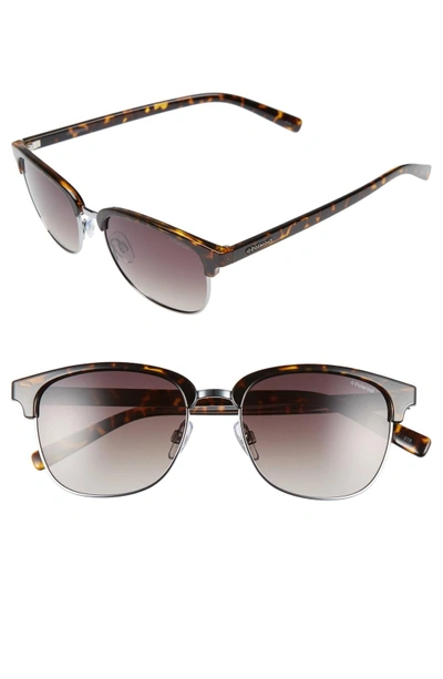Shop Polaroid 55mm Polarized Sunglasses - Ruthenium/ Brown Polarized