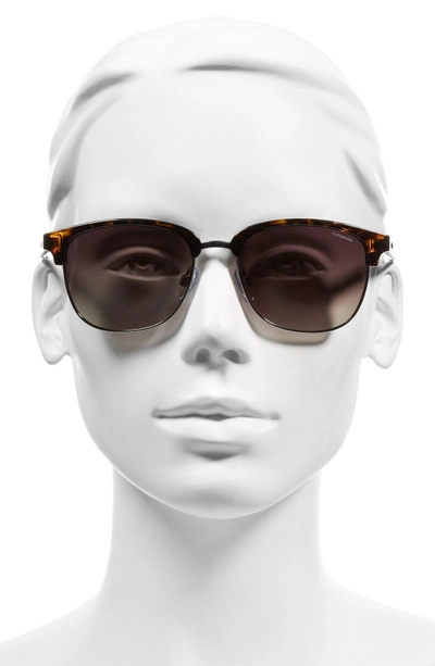 Shop Polaroid 55mm Polarized Sunglasses - Ruthenium/ Brown Polarized