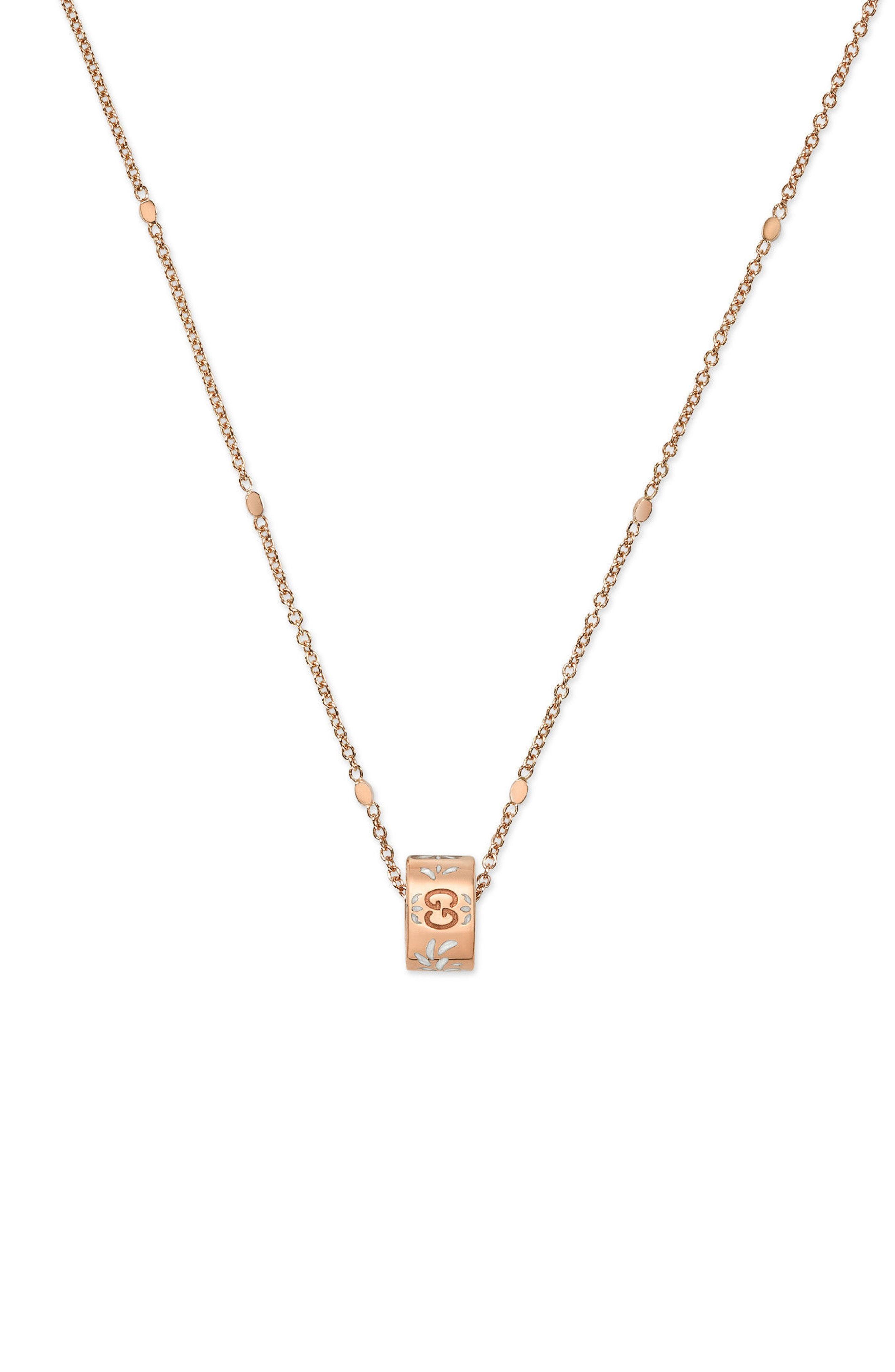rose gold gucci necklace