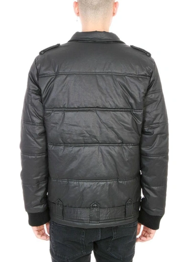 Shop Pierre Balmain Black Techical Fabrics Down Jacket