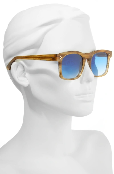 Shop Wildfox Gaudy Zero 51mm Flat Square Sunglasses - Sierra Tortoise