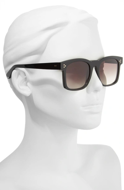 Shop Wildfox Gaudy Zero 51mm Flat Square Sunglasses - Black
