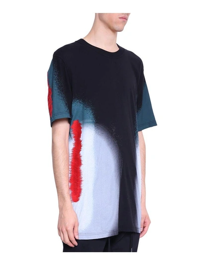 Shop 11 By Boris Bidjan Saberi Embroidered Cotton T-shirt In Nero