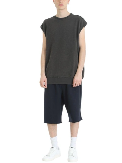 Shop Jil Sander Blue Cotton Short