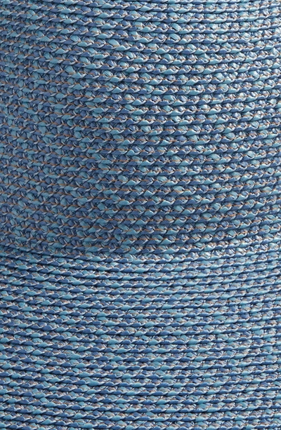 Shop Eric Javits 'hampton' Straw Sun Hat - Blue In Denim