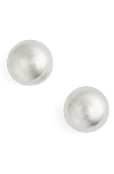 Shop Argento Vivo Ball Stud Earrings In Silver