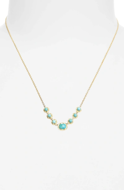 Shop Nadri Semiprecious Stone Collar Necklace In Turquoise/ Gold