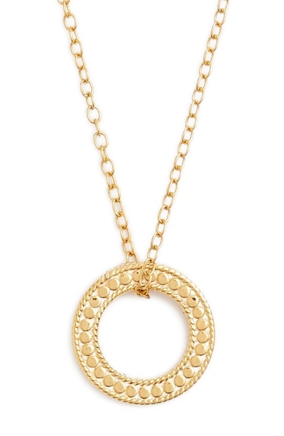 Shop Anna Beck Jewelry That Makes A Difference Circle Of Life Pendant Necklace In Gold
