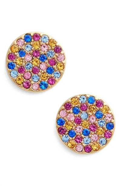 Shop Kate Spade Shine On Stud Earrings In Gold/ Multi