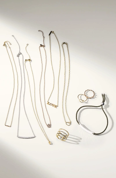 Shop Monica Vinader Linear Bead Friendship Bracelet In Silver/ Black