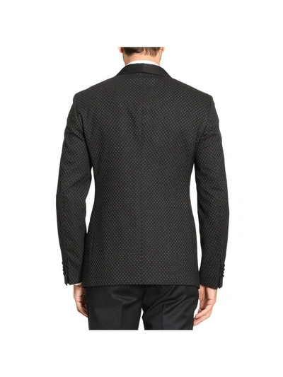 Shop Giorgio Armani Blazer Blazer Men  In Black
