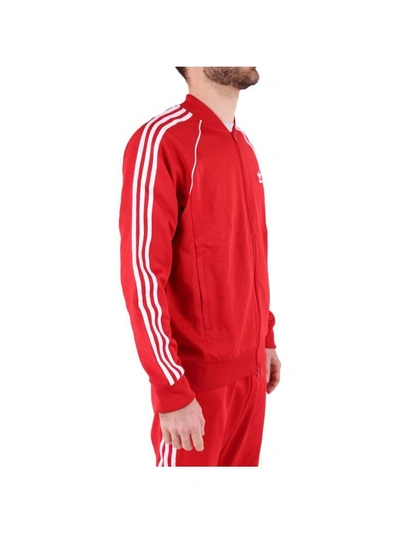 Shop Adidas Originals Sst Track Jacket In Red