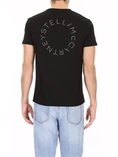 Shop Stella Mccartney T-shirt With Logo Print In Black|nero