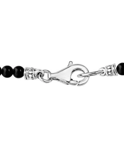 Shop Lagos Caviar Icon Long Single-strand Bead Necklace, 34" In Onyx