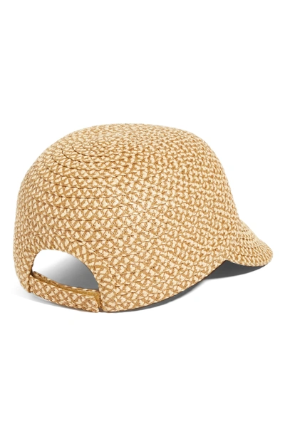 Shop Eric Javits Mondo Woven Cap In Peanut