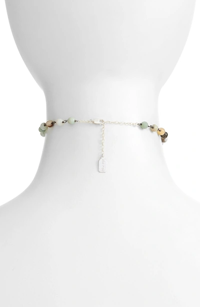 Shop Ela Rae Libi Grand Choker Necklace In Peruvian Opal / Pyrite
