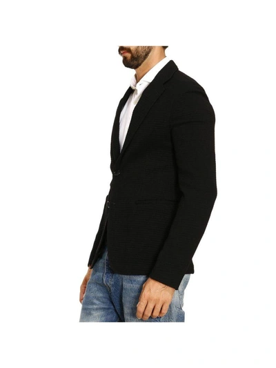 Shop Giorgio Armani Blazer Blazer Men  In Black