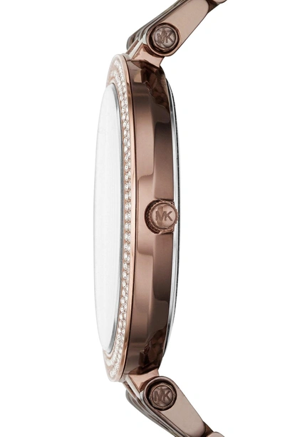 Shop Michael Kors 'darci' Round Bracelet Watch, 39mm In Sable