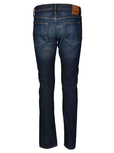 Shop Tom Ford Faded Jeans In Blue