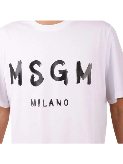 Shop Msgm Cotton T-shirt In (nd)