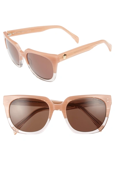 Shop Draper James 54mm Square Sunglasses - Pink
